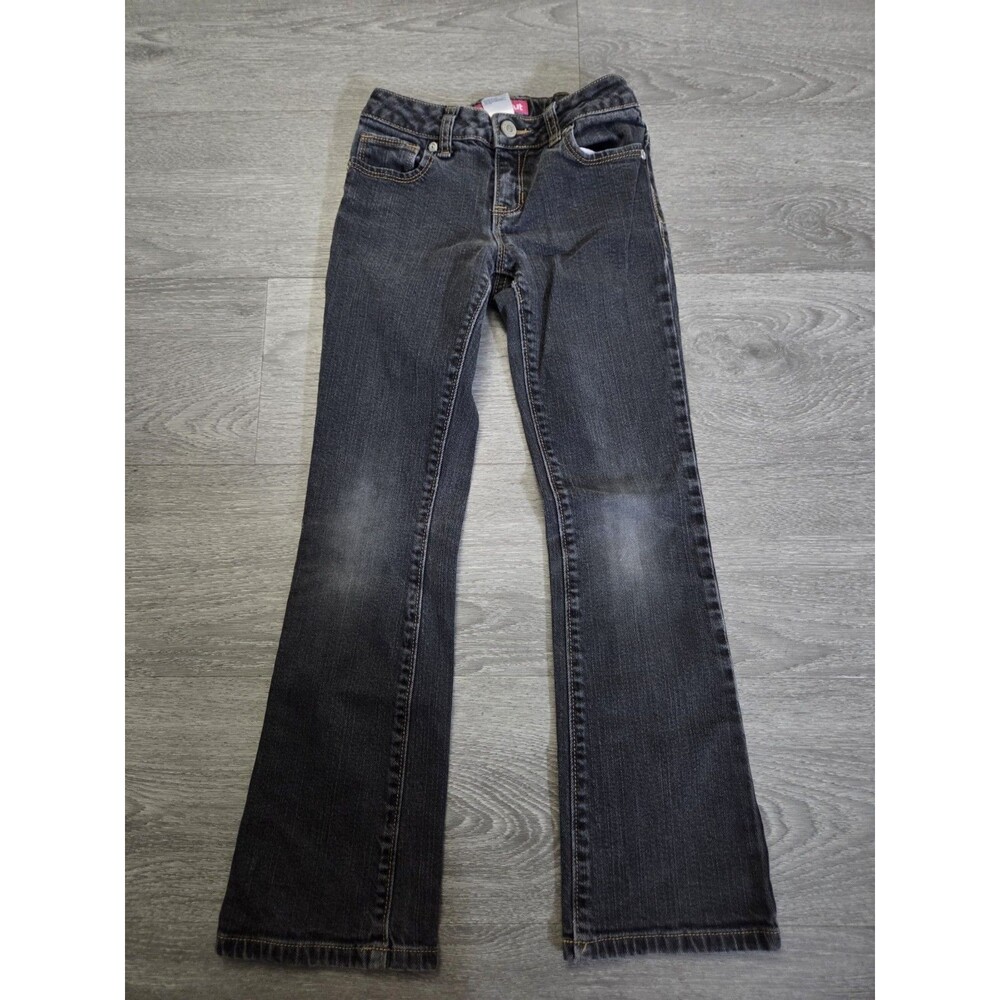 Old Navy Boot-Cut Jeans Girls Size 8 Regular Dark Wash Stretch Denim